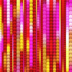 strips of shiny colored circles