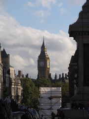 Fototapeta premium London,UK,Westminster palace and Big Ben, the clock tower