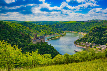 Obraz premium Drei-Burgen-Blick