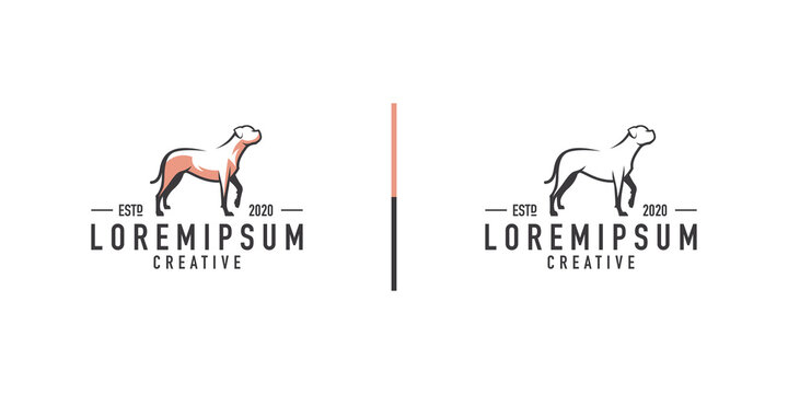 Rottweiler logo design template