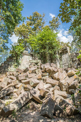 Beng Mealea Temple is a temple in the Angkor Wat style located east of the main group of temples at Angkor, Siem Reap, Cambodia.