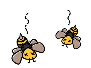 退治されたスズメバチ　駆除