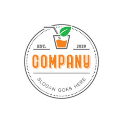 FRESH JUICE LOGO , ORANGE JUICE LOGO