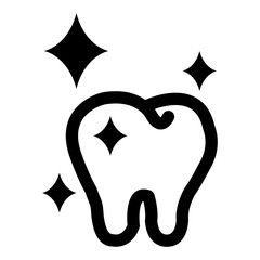 Clean tooth icon