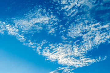 Fototapeta na wymiar beautiful clouds in a blue sky