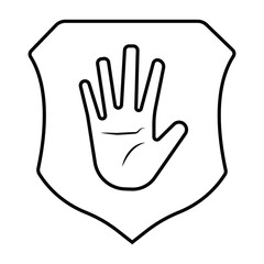 Obraz premium Shild icon vector illustration photo