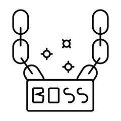 Boss or gangster icon vector