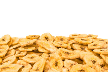 Background of banana chips