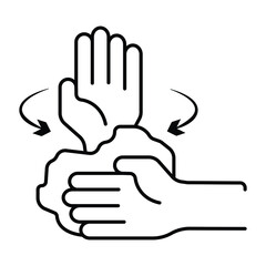 Washing hands icon vector illustration