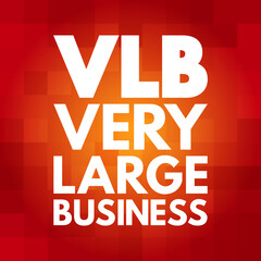 VLB - Very Large Business acronym, business concept background