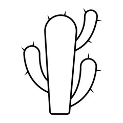 Cactus icon vector illustration photo