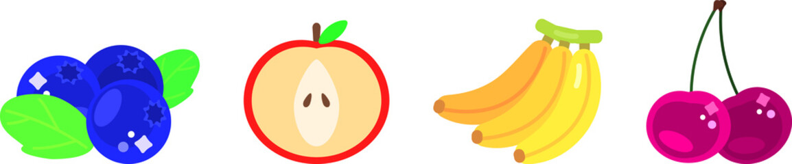 과일 아이콘 벡터