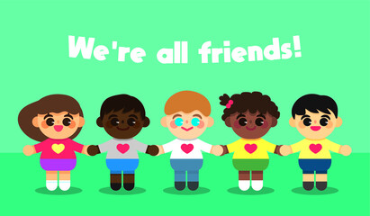 여러 인종의 아이들