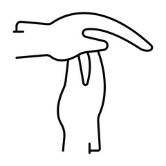 Hands in a position to indicate timeout icon