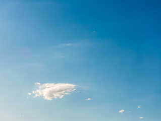 blue clear and shiny sky with clouds