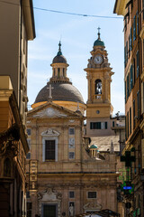 Obraz premium streets and houses of Genova