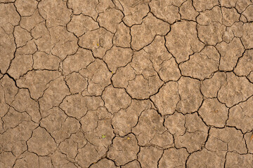 Wall texture soil dry crack pattern of drought lack of water of nature brown old broken background.