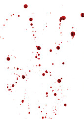  spots and splashes of blood