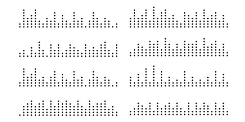 Soundwave line, audio, sound wave. Design sound spectrum, equalizer template. Music vibration element. Vector illustration EPS 10 