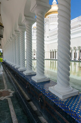 Ablution place Masjid Sultan Omar Ali Saifuddin Mosque in Bandar Seri Begawan, Brunei Darussalam. 
