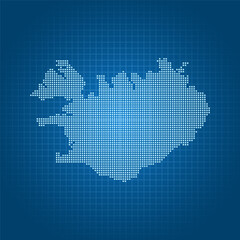 Fototapeta na wymiar map of Iceland