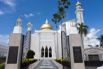 Masjid Sultan Omar Ali Saifuddin Mosque in Bandar Seri Begawan, Brunei Darussalam. 