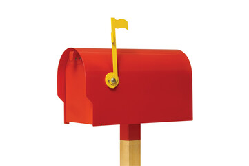 red american mail box