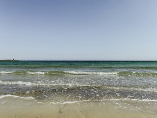 Nice view of the beach and sea in sunny weather.