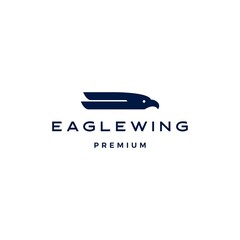 eagle wing bird logo vector icon illustration
