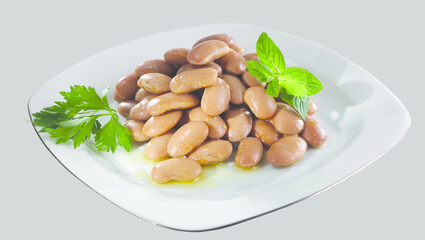 Cooked Kidney Beans, Barbunya Turkish Food