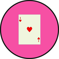 playing card. illustration for web and mobile design.