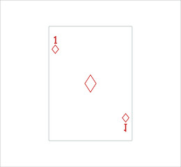 playing card. illustration for web and mobile design.