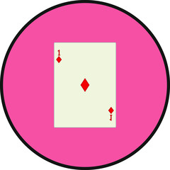 playing card. illustration for web and mobile design.