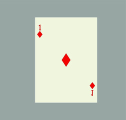 playing card. illustration for web and mobile design.