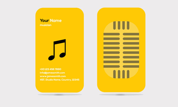 Corporate professional business card. Clean and simple design print ready layout. Personal visiting card with company name and logo.