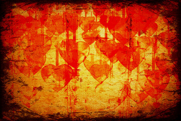 Heart on Grange background
