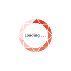Fototapeta premium Circle loading spinning Progress upload template buffering waiting indicator icons