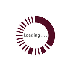 Circle loading spinning Progress upload template buffering waiting indicator icons