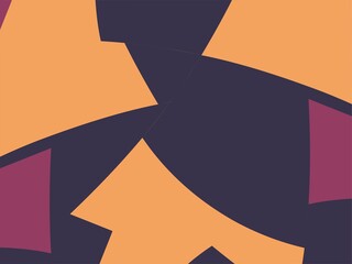 Beautiful of Colorful Art Orange, Purple, Abstract Modern Shape. Image for Background or Wallpaper