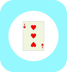 playing card. illustration for web and mobile design.