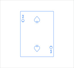 playing card. illustration for web and mobile design.