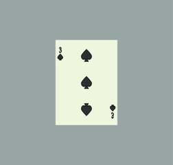 playing card. illustration for web and mobile design.