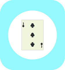 playing card. illustration for web and mobile design.
