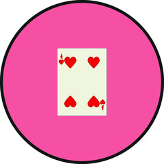 playing card. illustration for web and mobile design.