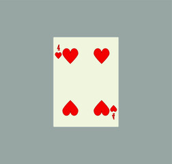 playing card. illustration for web and mobile design.