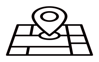 LOCATION icon vector for web and app