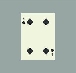 playing card. illustration for web and mobile design.