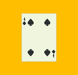 playing card. illustration for web and mobile design.