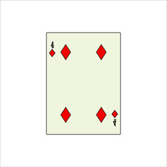 playing card. illustration for web and mobile design.