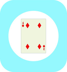 playing card. illustration for web and mobile design.